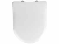WC-Sitz Exclusive Nr. 5, aus antibakteriellem Duroplast, mit Absenkautomatik, Weiß,