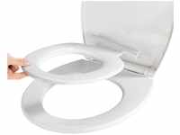 WENKO WC-Sitz Syros Family, Thermoplast, mit Absenkautomatik, Weiß, Thermoplast