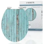 Sch&uuml;tte - Mdf Hg Wc-sitz Blue Wood, Mit Absenkautomatik