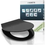 Sch&uuml;tte - Duroplast Wc-sitz Slim Black, Mit Absenkautomatik Und Schnellverschluss