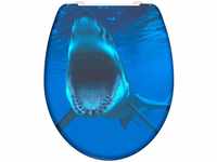 Wc Sitz shark, Duroplast Toilettendeckel mit Absenkautomatik und Schnellverschluss,