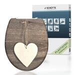 Sch&uuml;tte - Duroplast Wc-sitz Wood Heart, Mit Absenkautomatik Und Schnellverschluss