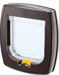 Ferplast Swing Plastic Cat Flap - 26.2 X 10.2 X 31.2 Cm - Brown - For Large Cats And