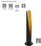 Eglo Barbotto Tischlampe Led Schwarz Gold 10x39,5 Cm