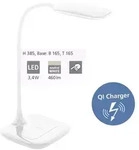 Eglo - Led Tischleuchte Masserie Wei&szlig; 38,5 X 16,5 Cm Mit Qi-charger Tischleuchte