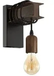 Wandleuchte Townshend 4 Schwarz-braun 19 X 8 Cm E27 Wandleuchten - Eglo