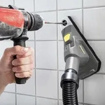 K&auml;rcher Staubabsaugung F&uuml;r Bohrmaschine Silber-grau