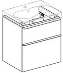 Geberit Smyle Square Waschtischunterschrank, 500352,