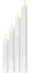 Best Season - Star Trading Led-stabkerzen 'flamme', Echtwachs, 4er-set, Wei&szlig;