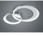 Dimmbare Led Deckenleuchte Granada In Silber Chrom, Breite 85cm