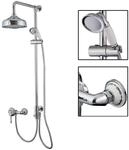 Paulgurkes Aufputz Duschsystem Retro Nostalgie Regendusche Set