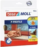 Tesa - Moll P-profil Gummidichtung - Selbstklebende Dichtung Zum Isolieren Von