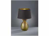 Gold Pineapple Pineapple Tischlampe mit schwarzem Lampenschirm Ø28 cm Trio Lighting