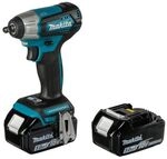 Makita - 18v Akku-schlagschrauber, 2x Li-ion Lxt 5,0 Ah, Ladeger&auml;t Dtw180rtj