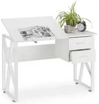 Relaxdays Schreibtisch Neigbar, Verstellbare Arbeitsfl&auml;che, Laptoptisch Oder