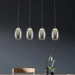 Lampe Metropolis Led Pendelleuchte 4flg Chrom/rauchglas Easydim 4x 5w Led Integriert