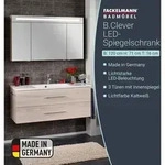 Fackelmann - B.clever Spiegelschrank 120cm - 3 T&uuml;ren Korpusfarbe: