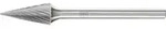 Pferd - Kleinfr&auml;sstift Form Skm &Oslash; 6 Mm Kopfl&auml;nge 13 Mm Schaft-&oslash; 3 Mm Hartmetall