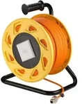 Mobile Rj45 Netzwerk Kabeltrommel, Orange, Doppelt Geschirmtes, Halogenfreies Cat-7a