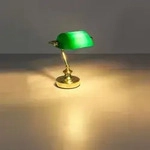 Globo - Tischlampe - Antique - Bronze - Metall - Notarlampe - E14