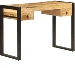 Schreibtisch Mit 2 Schubladen 110 X 50 X 77 Cm Mangoholz Massiv Vidaxl