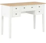 Schreibtisch Wei&szlig; 109,5 X 45 X 77,5 Cm Holz Vidaxl
