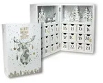 Spetebo - Holz Adventskalender Buch Mit 24 Boxen - 30 Cm - Weihnachtskalender Zum