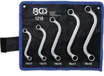 Bgs - Doppel-ringschl&uuml;ssel-satz S-form Sw 10x11 - 18x19 Mm 5-tlg. - 1216