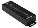 Startech St Hb30a10ame - Usb 3.0 Hub, 10 Port, Din-halterung, Esd, Mit Netzteil