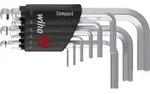 Stiftschl&uuml;ssel Set Im Compact Halter Sechskant-kugelkopf 9-tlg. Kurz, Mattverchromt