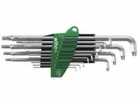 Stiftschlüssel Set im ProStar Halter Stubby TORX®-Kugelkopf 13-tlg. Titansilber