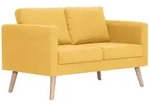 2-sitzer-sofa Stoff Gelb - Vidaxl
