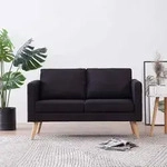 2-sitzer-sofa Stoff Schwarz - Vidaxl