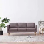 3-sitzer-sofa Stoff Taupe Vidaxl