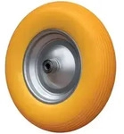 Rad Vollgesch&auml;umt 400/100 Kugellager U. Achse 17mm