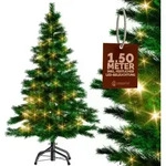 Weihnachtsbaum K&uuml;nstlich 140 150 180 Cm Lichterkette Led Tannenbaum Mit Beleuchtung