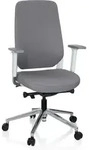 B&uuml;rostuhl / Drehstuhl Chiaro T4 White Stoff Grau Hjh Office