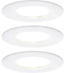 Paulmann Nova Bad-einbauleuchte 3er Set Led Led 18 W Ip44 Wei&szlig; (matt)