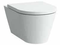 Kartell Wand-WC, Tiefspüler, spülrandlos, 545x370x355, Farbe: Weiß mit lcc -