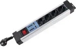 Rev Steckdosenleiste 4-fach + Ks Usb Supraline Schalter Schwarz