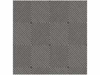 Bricoflor - Vlies Geometrische Tapete Grau - Grey, Silver