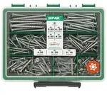 Spax - Sortiment Klein, Schrauben-set Mit 7 Abmessungen, 245 St&uuml;ck, Senkkopf, T-star