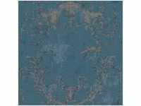 A.s.creations - Tapete 376485 History of Arts Blau Silber| 1 Rolle = 10,05 x 0,53 m -