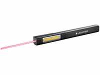 LEDLENSER Wiederaufladbare Arbeits-Stiftlampe iW2R laser mit Laserpointer