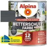 Wetterschutz-farbe Deckend Anthrazitgrau 2,5l - 951211 - Alpina