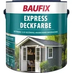 Baufix Express Deckfarbe Anthrazitgrau Matt, 2.5 Liter, Wetterschutzfarbe