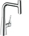 Metris Select M71 Einhebel-k&uuml;chenmischer 240mm 7l/min Chrom, 1jet Ausziehauslauf,