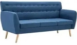 3-sitzer-sofa Stoff 172x70x82 Cm Blau Vidaxl 56708
