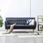 3-sitzer-sofa Stoff 172x70x82 Cm Dunkelgrau Vidaxl