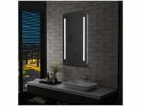 Badezimmer-Wandspiegel Badspiegel mit led und Ablage 60x100 cm vidaXL